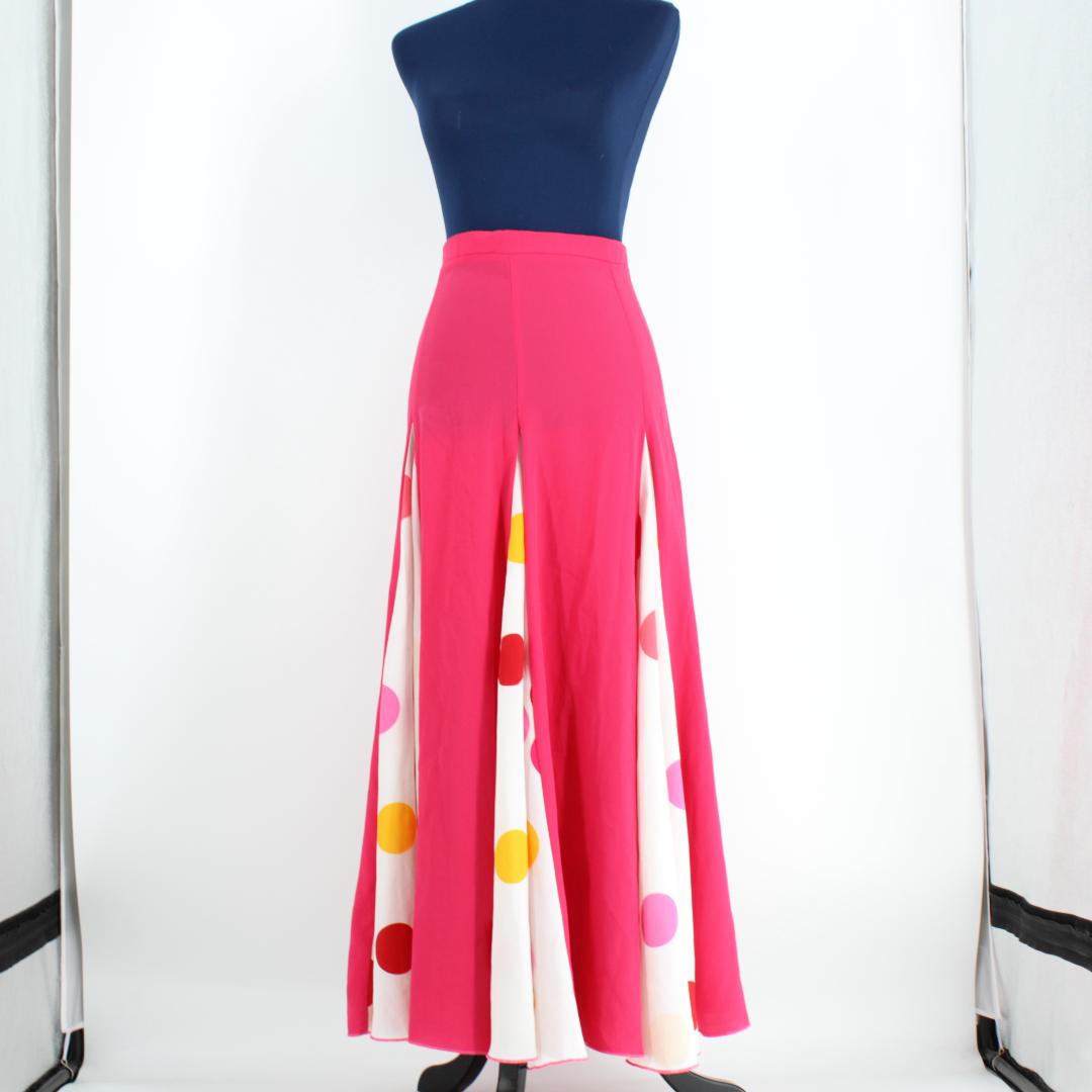 【美品 フラメンコ衣装】ピンク tienda de flamenco ファルダ