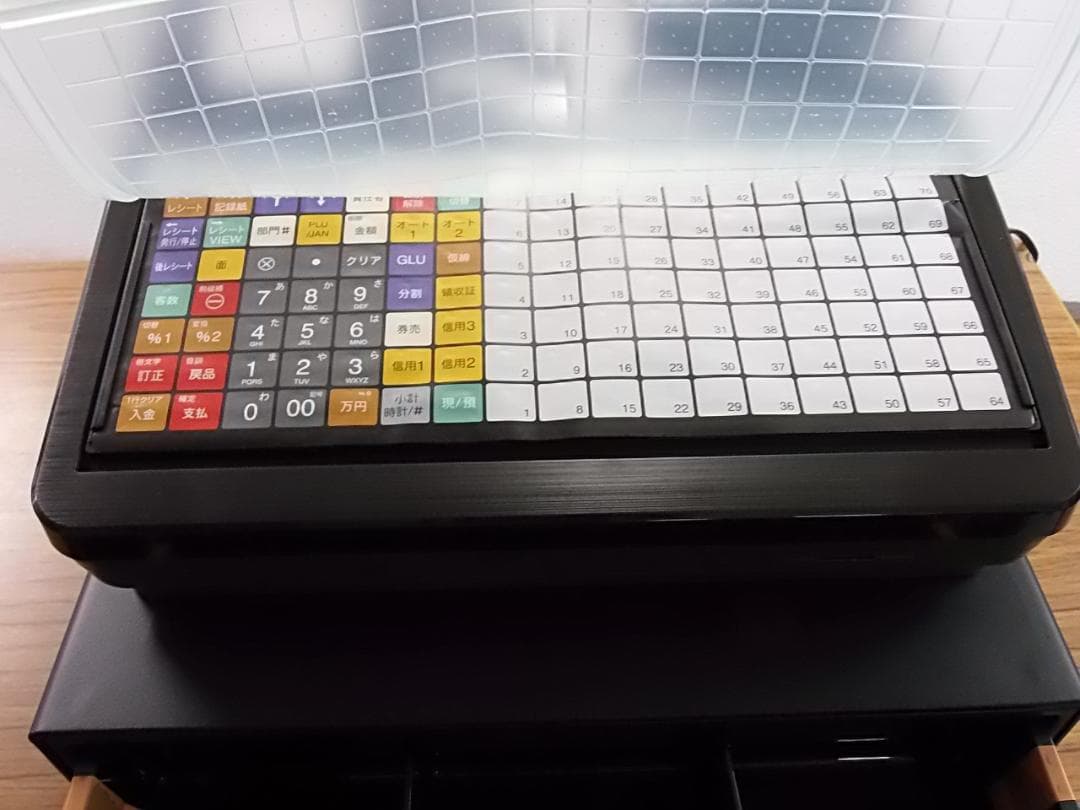 新品人気の黒224飲食向フルフラットXE-A417Bシャープインボイスレジスター