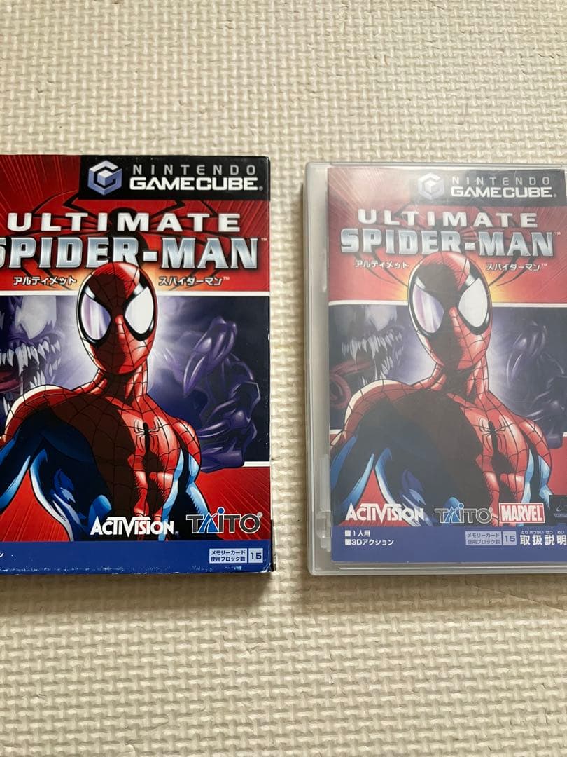 【レア品】ゲームキューブ　アルティメット スパイダーマン(外箱、説明書有り)