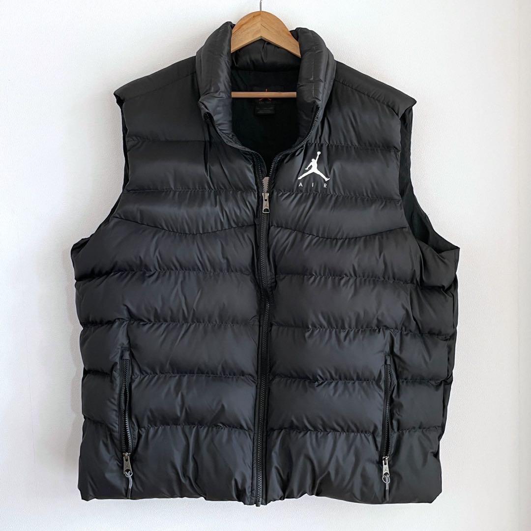 ジョーダン　パファーベスト　メンズ　2XL 黒　ブラック　NIKE