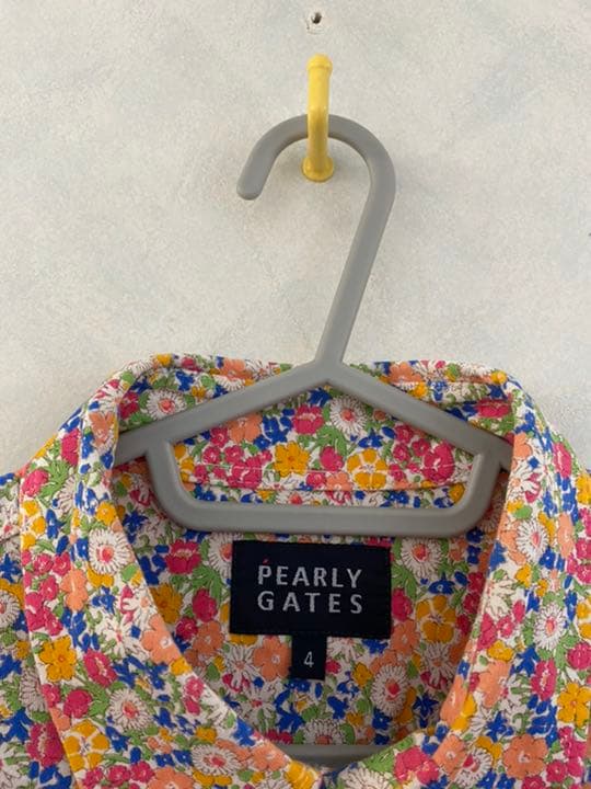 PEARLY GATES ポロシャツ 4 花柄 総柄 パーリーゲイツ GOLF