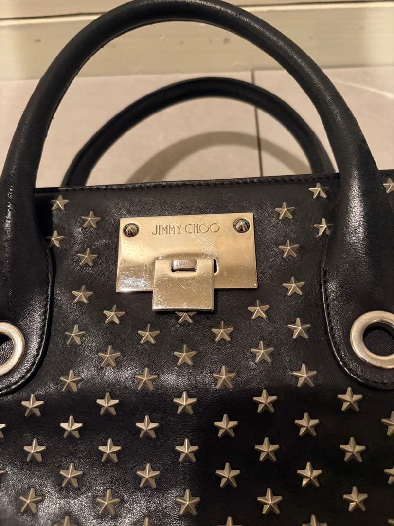 JIMMY CHOO/ジミー チュウ　スタッズ付きハンドバック
