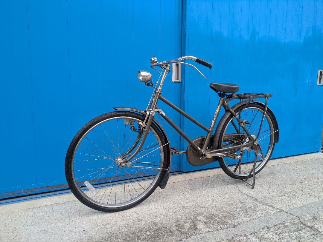 ナショナル　実用車　昭和　レトロ　自転車 ロッドブレーキ　ビンテージ