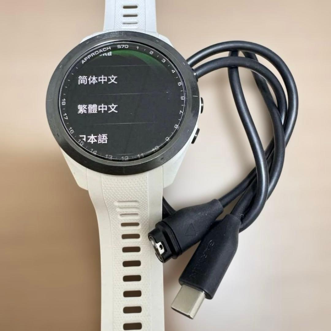 Garmin Approach S70 42mm White/ガーミン