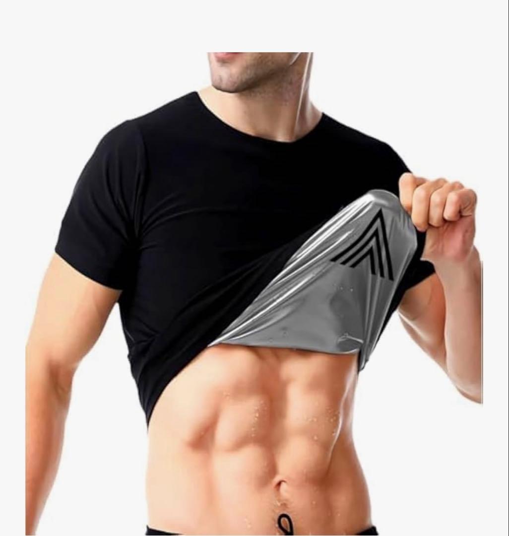 ハッシーHEATTRAP ブラック サウナＴシャツJP XL