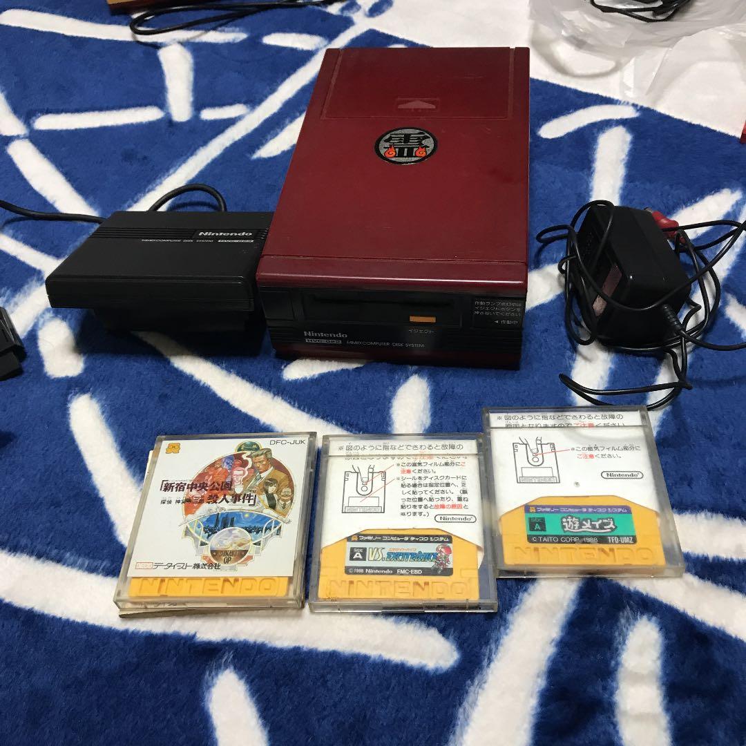 ファミコンディスクシステム本体とソフト