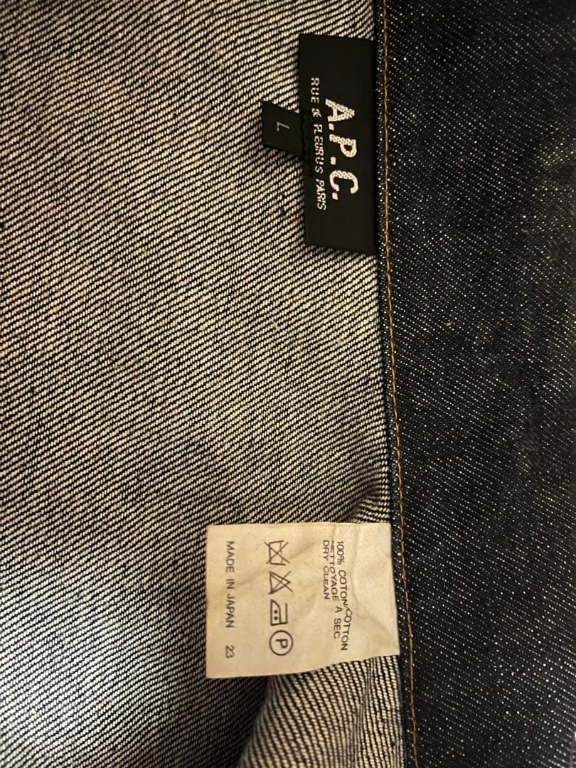 A.P.C. デニムジャケット 2nd イースト期 日本製 赤耳 L 90s