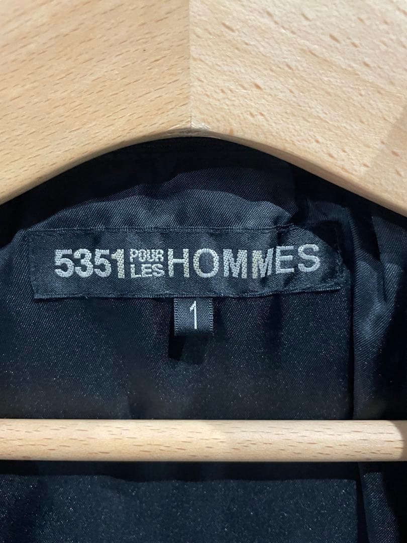 5351 POUR LES HOMMES ブラックダウンジャケット