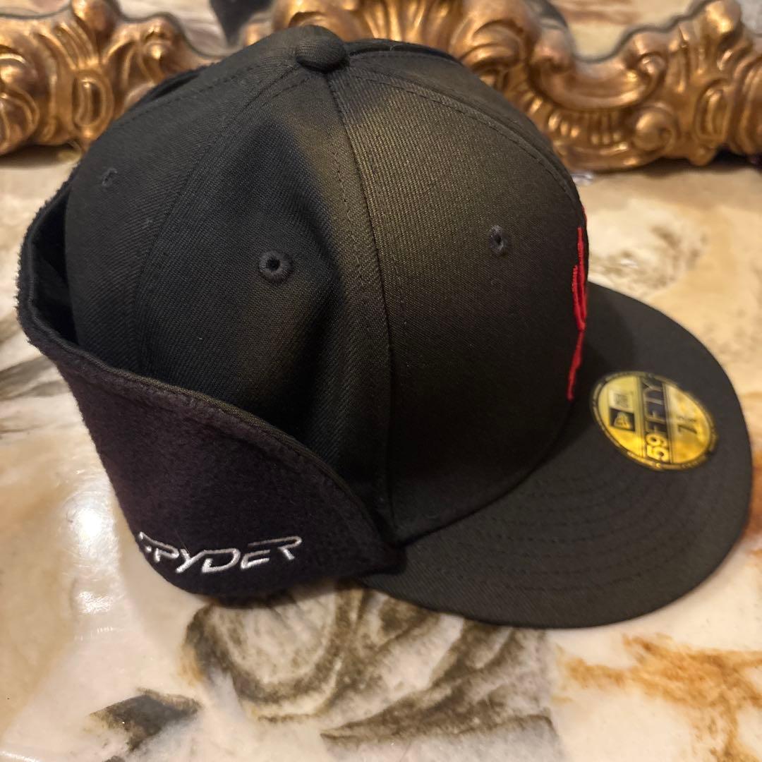 応援グッズ Supreme x Spyder Earflap New Era \"Black\"