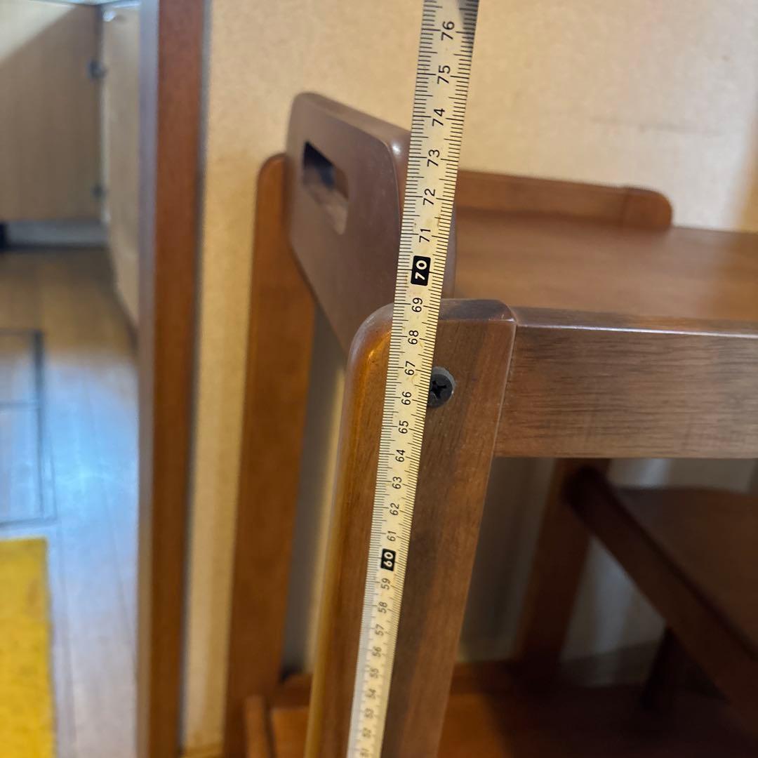 木製キッチンワゴン キャスター付き