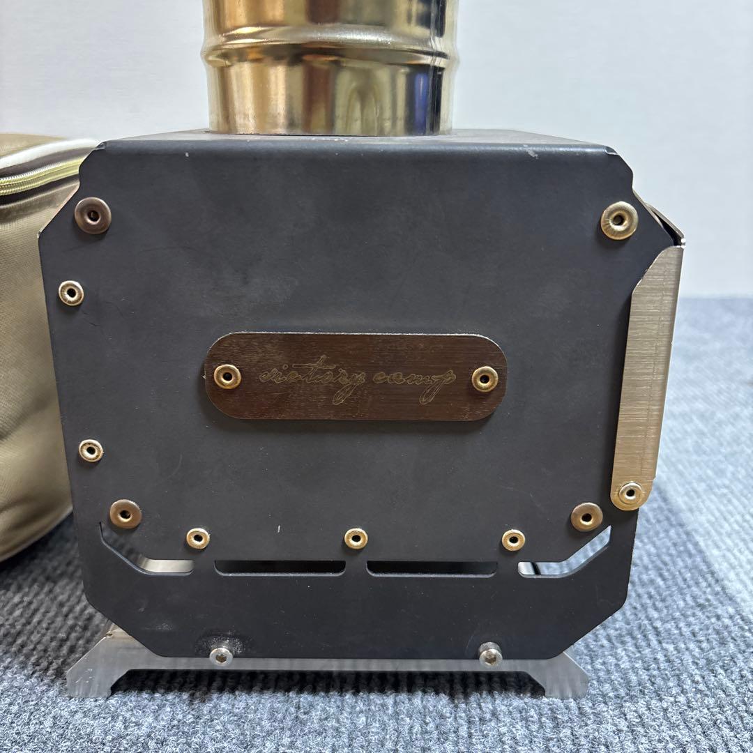小型薪ストーブ 熊デザイン 煙突付 ソロキャン ソロストーブ