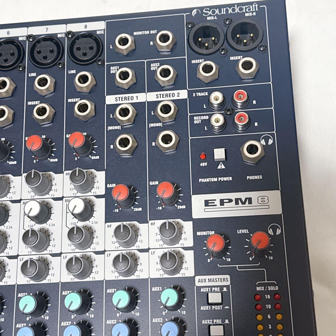 Soundcraft サウンドクラフト アナログミキサー EPM8 ケース付