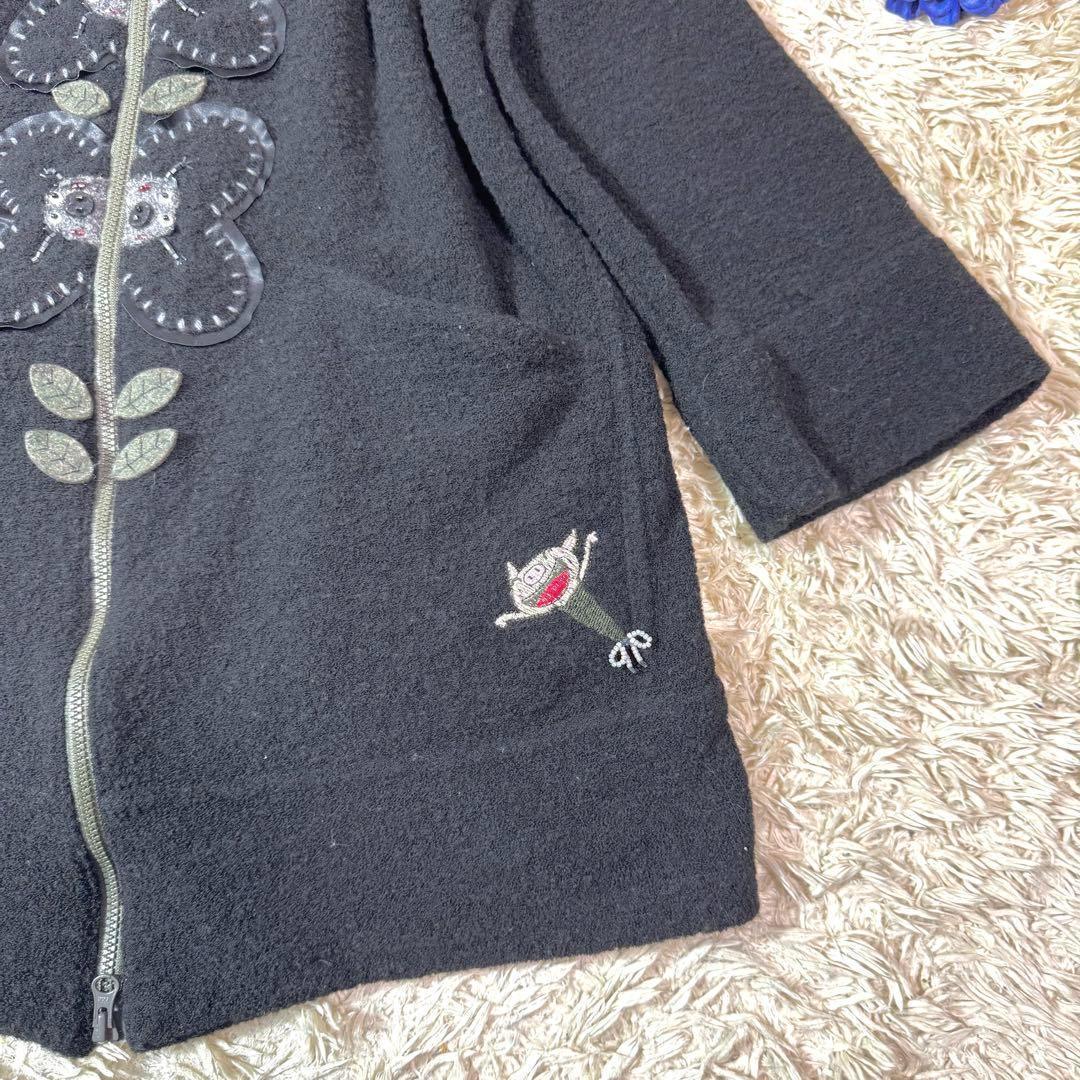 美品✨　アルベロベロ　スエット　タオル生地　フリーサイズ　ぶたさん　てんとう虫