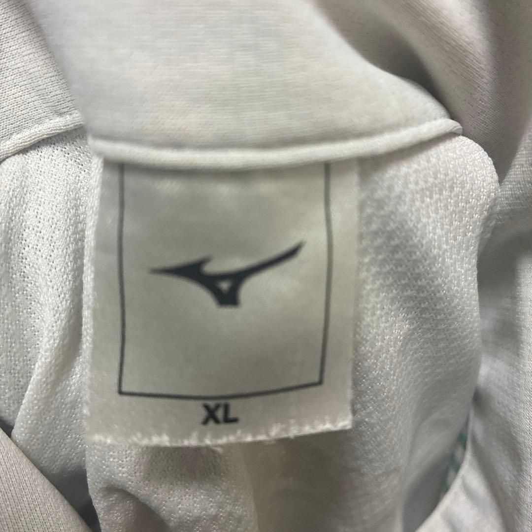 Mizuno ストライプ ポロシャツ XL 静岡学園　移動着