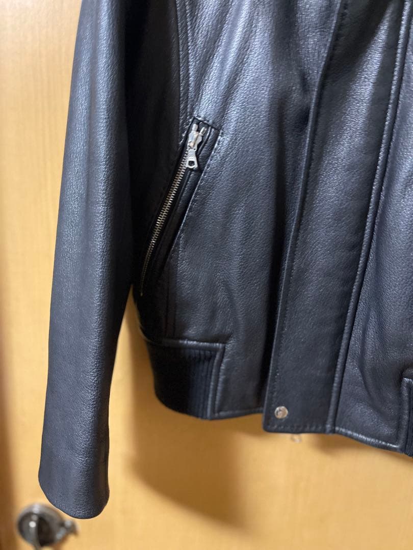 ARTISAN 黒レザージャケット スタンドカラー size L