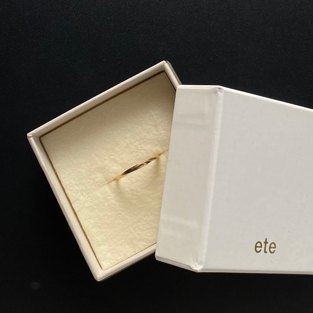 ete エテ K10 イエローゴールド リング