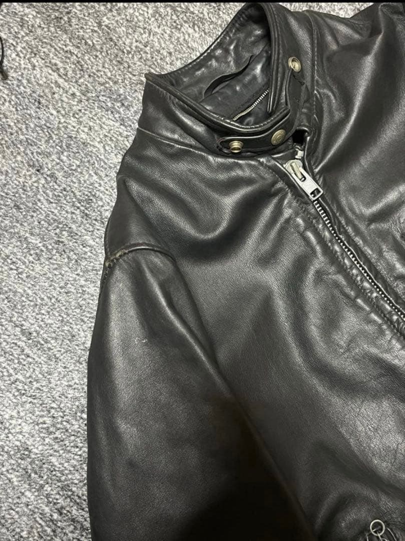 【希少・一点物】schott 641 ショット レザージャケット 38 USA製