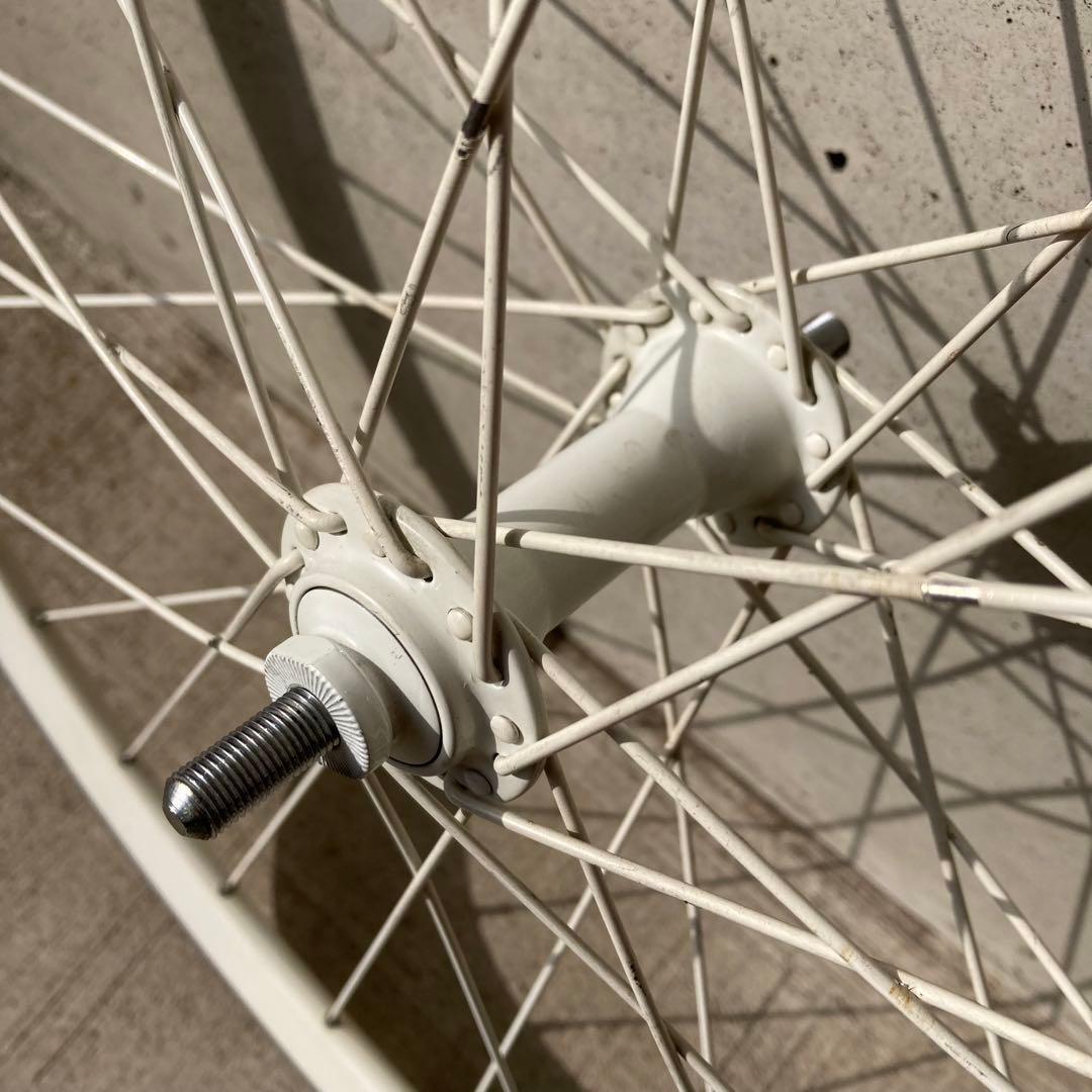 BLUE LUG ピスト フロントホイール 700c ホワイト