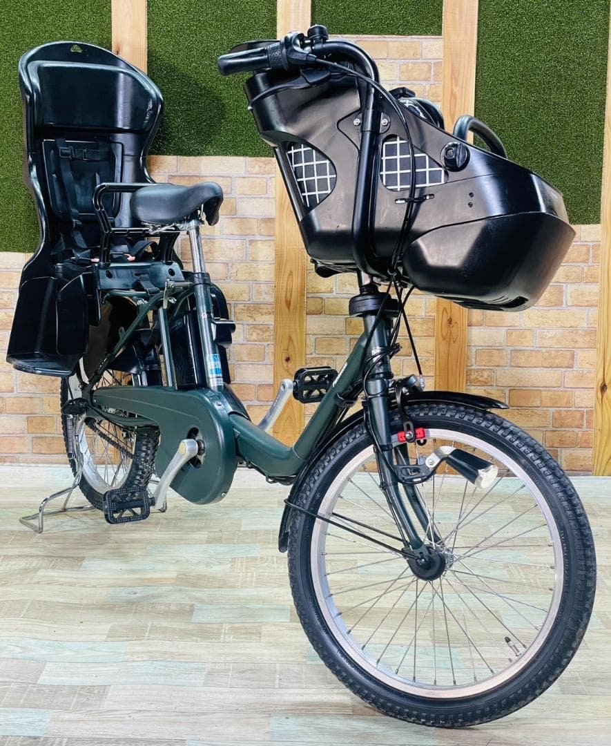 グリーン系 パナソニック 子供乗せ電動アシスト自転車 H3331
