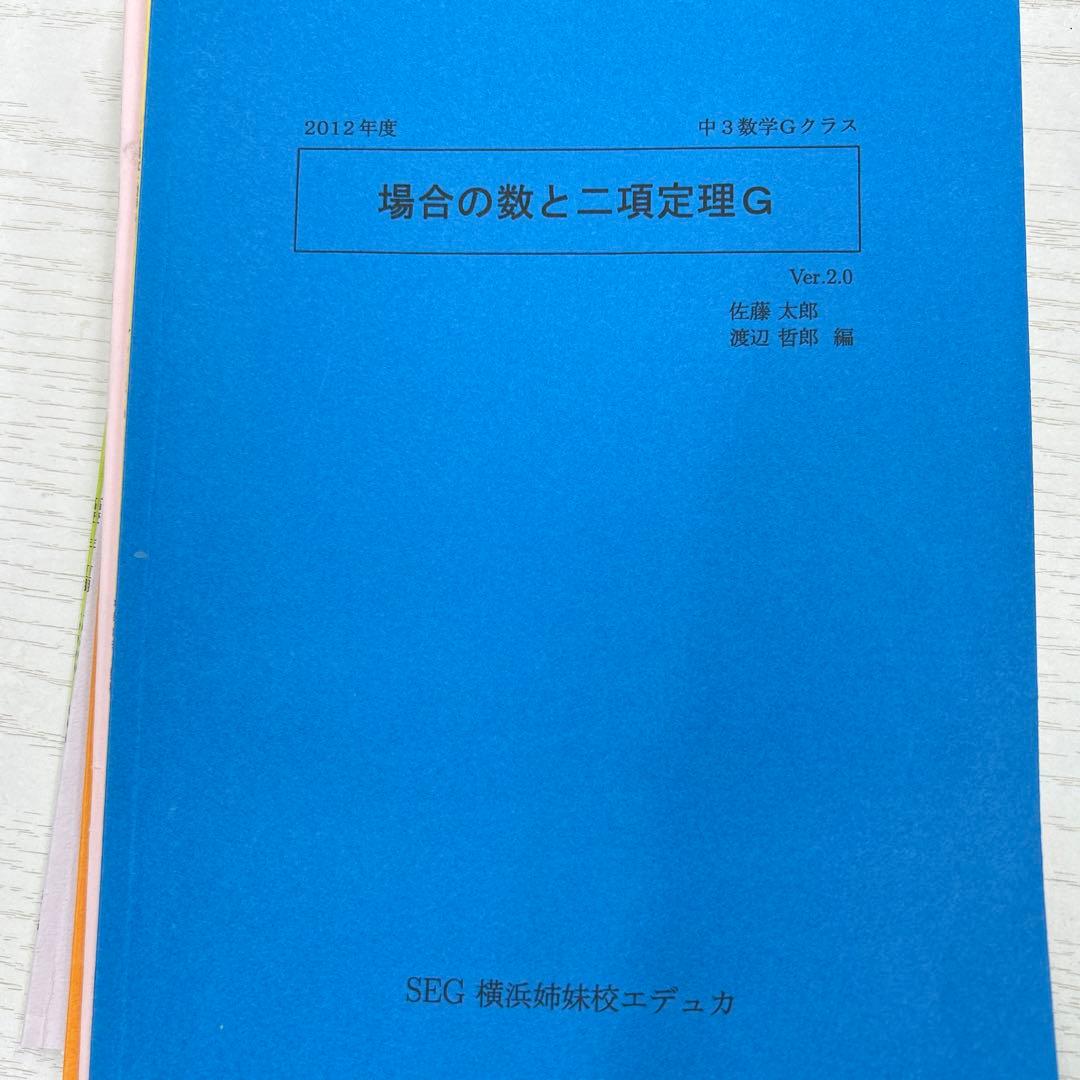 数学SEGテキストフルセット20冊以上｜エデュカ｜板書・ポイント集#32
