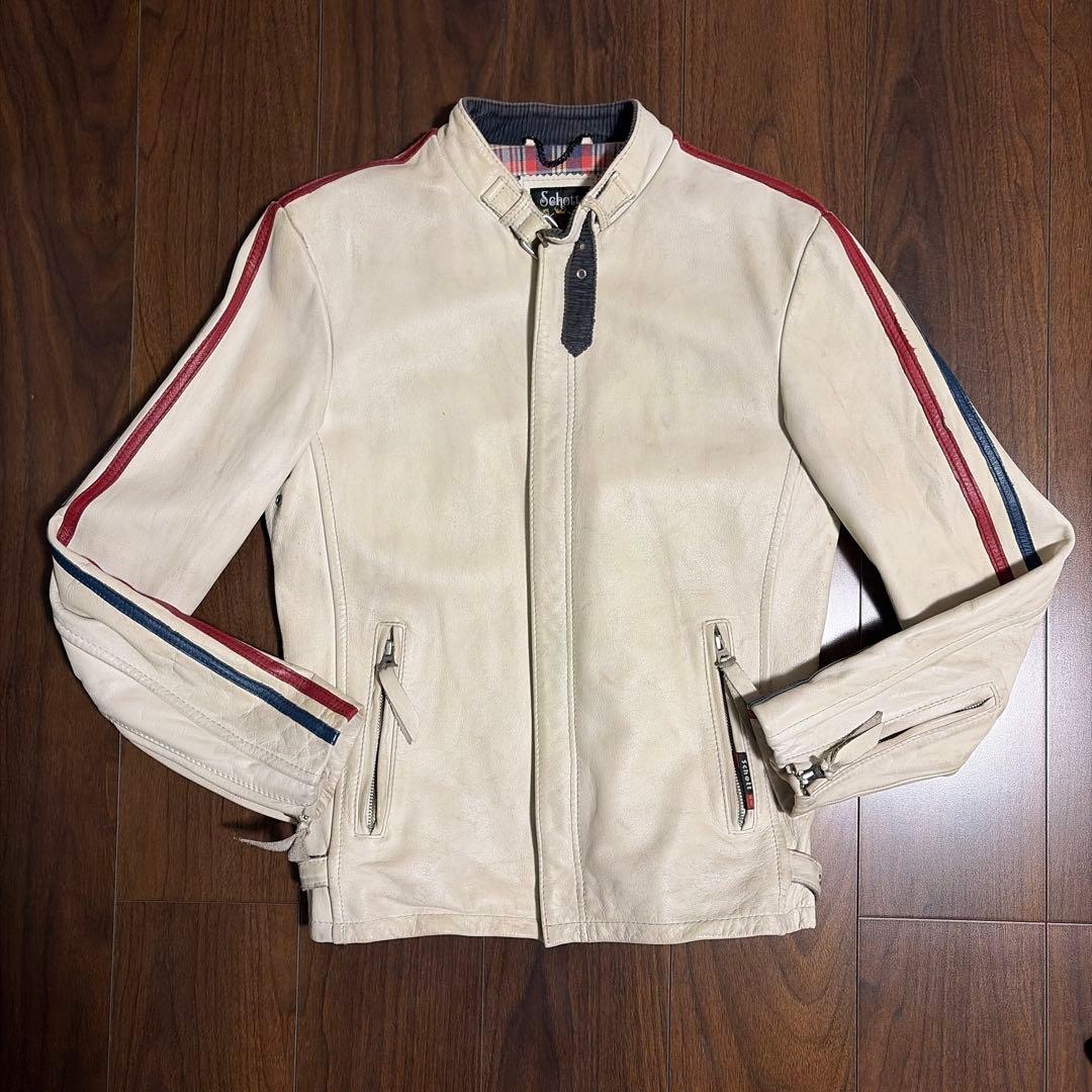 【レア品】Schott ショット ライダース ジャケット 羊革【最終値下げ】