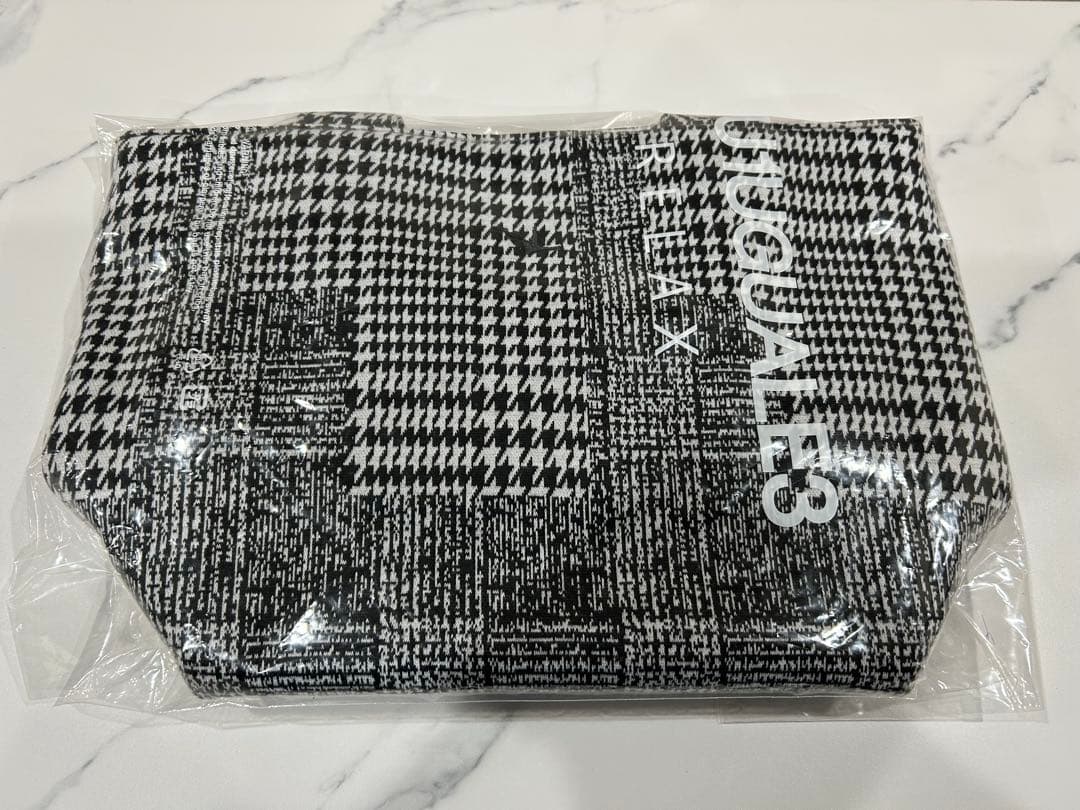 1PIU1UGUALE3RELAX チェック　ミニトートバッグ　ウノピュ