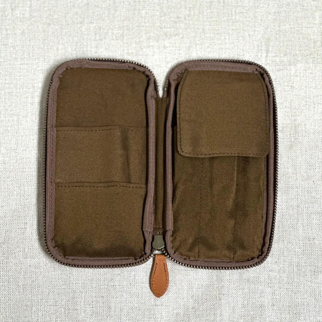 &Liebe アンドリーベ 文具にこだわる人のジップペンケース スムースブラウン