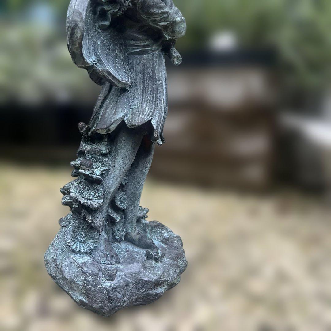 英国製 Garden青銅色 フラワーフェアリーオブジェ