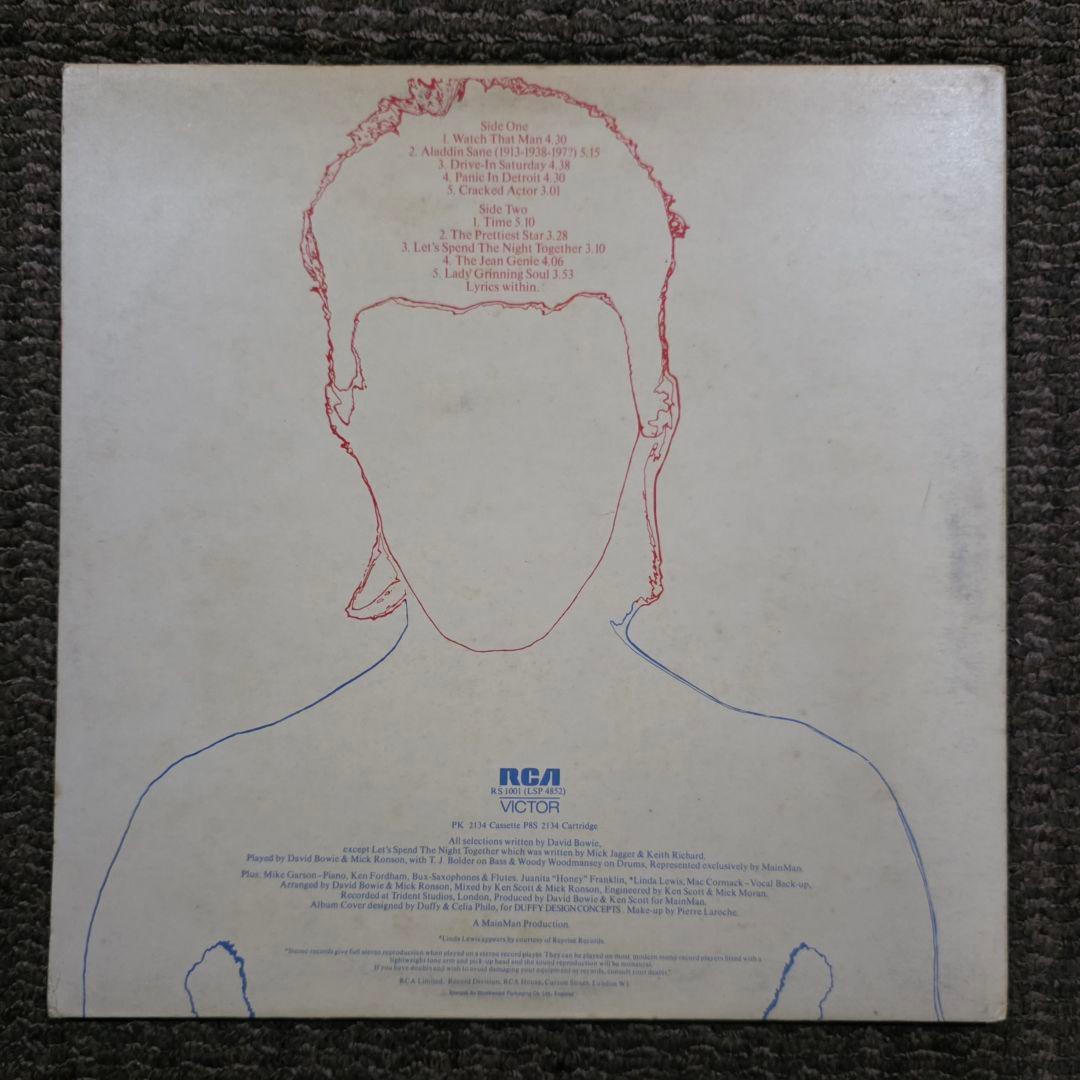 UK初版3T/3T A1 デヴィッド・ボウイ Aladdin Sane LP