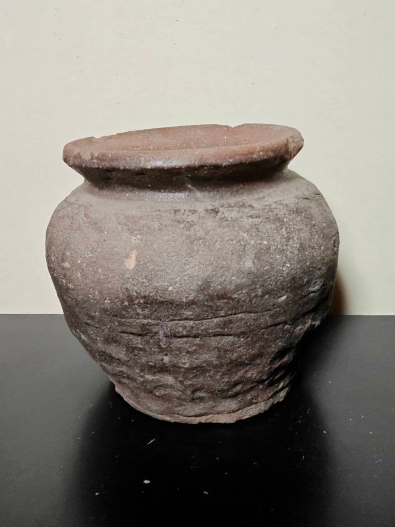 古常滑壺　室町時代　六古窯　古美術　花呼ぶ器　ヨリコ造り