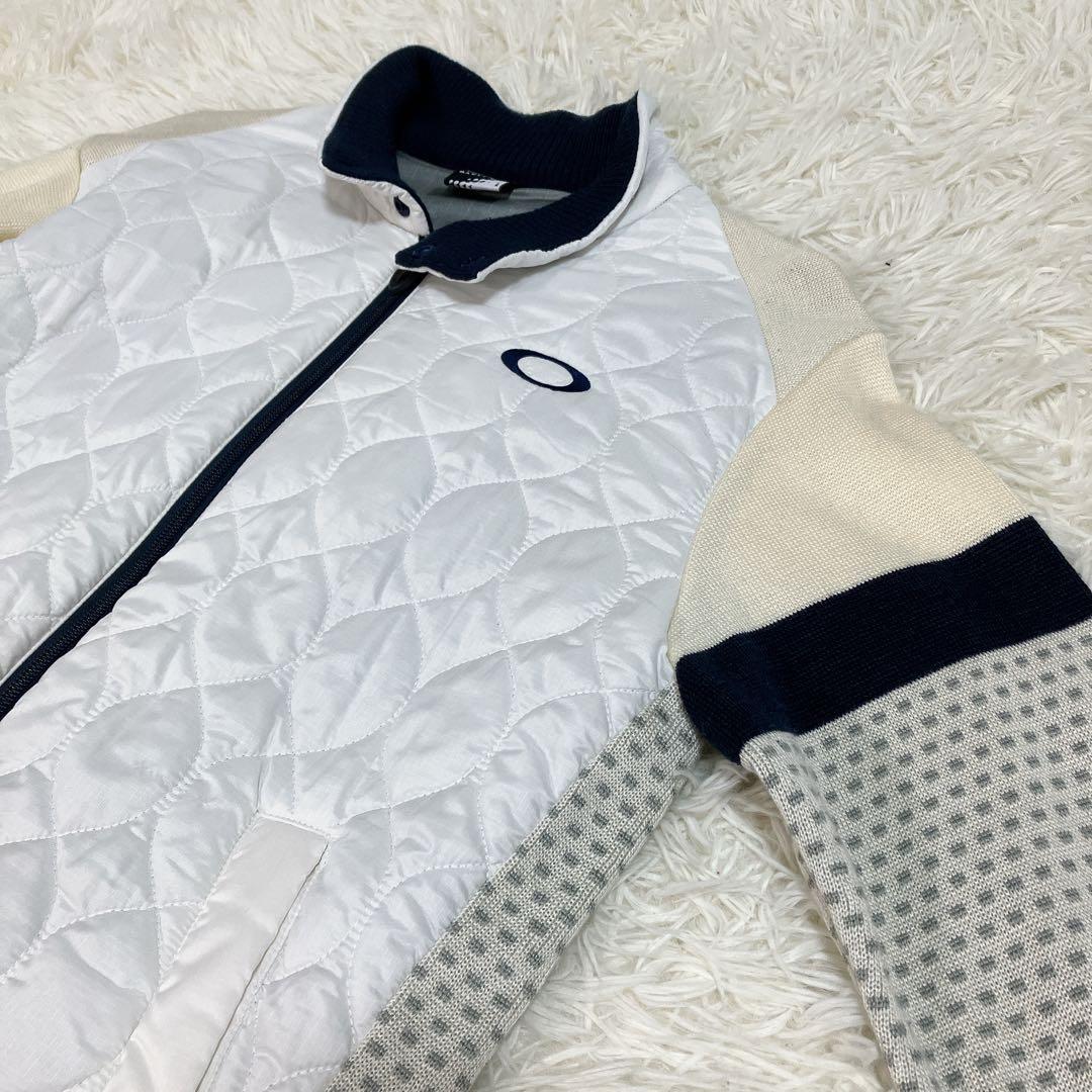 極美品✨オークリー キルティング リブニット セーター ジャケット L ゴルフ