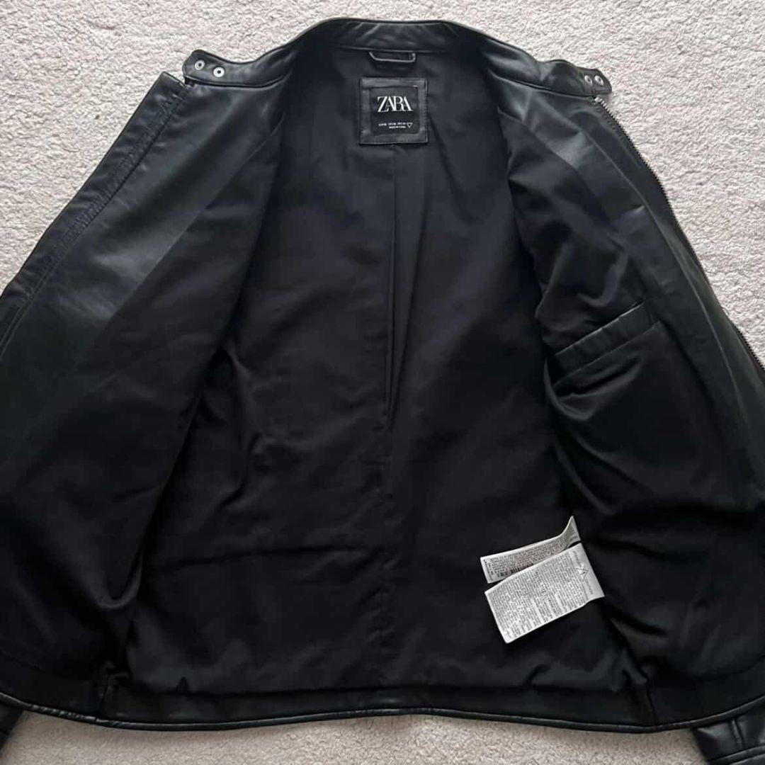 ✨️完売品✨️希少XLサイズ ZARA シングルライダースジャケット バイカー