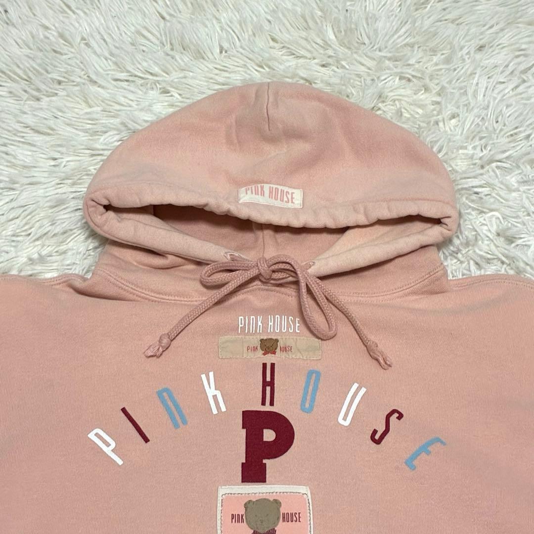 ピンクハウスPINKHOUSE パッチワーク　パーカー　キューピー　クマ.