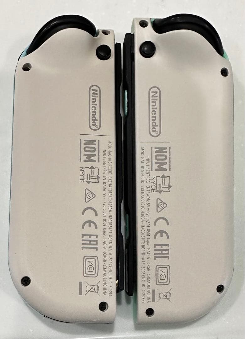 ⑯カスタムジョイコン あつ森 整備済み スティック白 新品