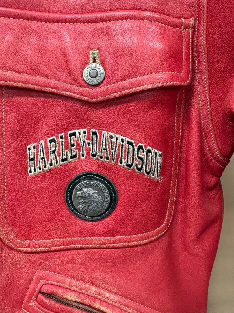 Harley-Davidson レザージャケット レッド