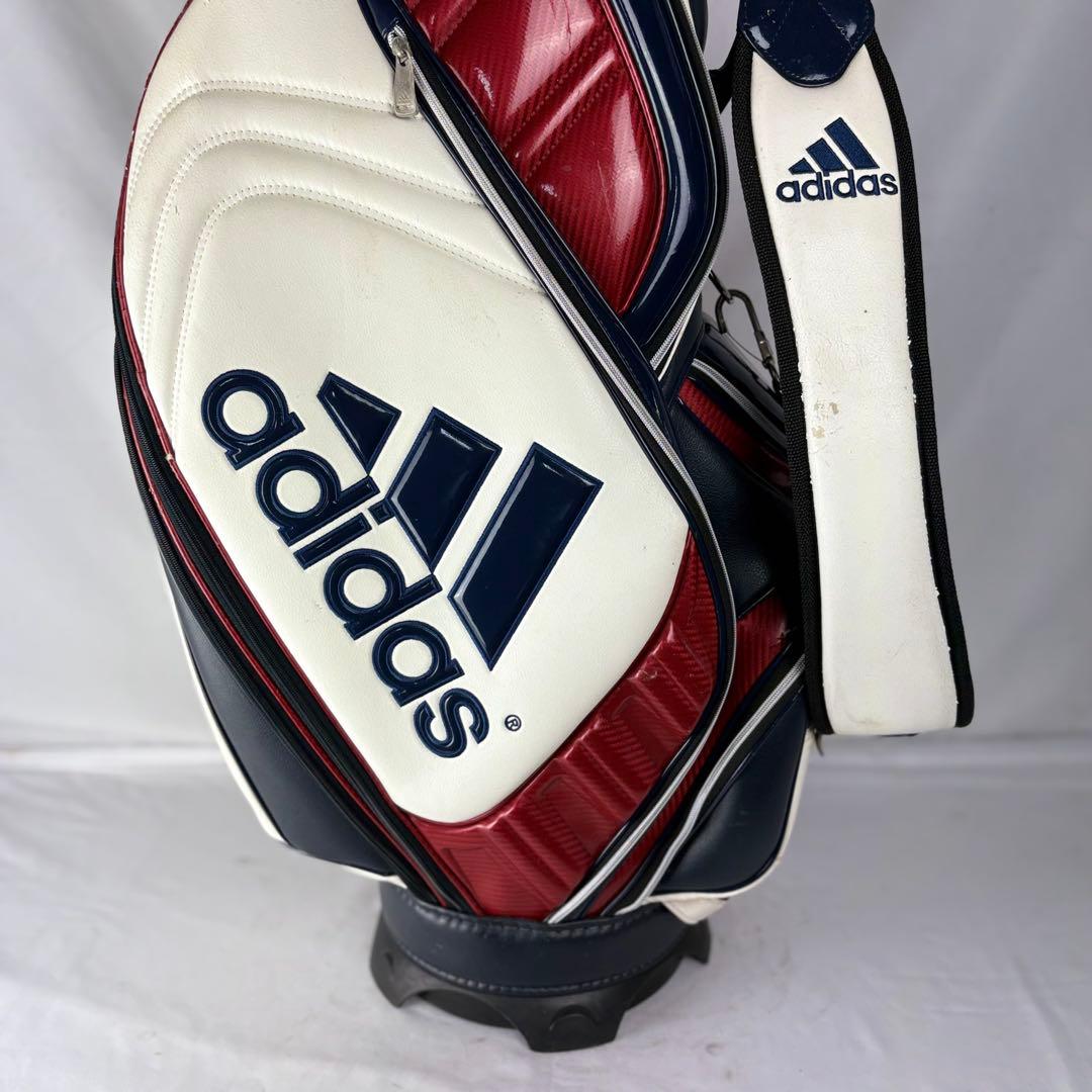 アディダス ゴルフバッグ adidas キャディバッグ 5分割 フード付き