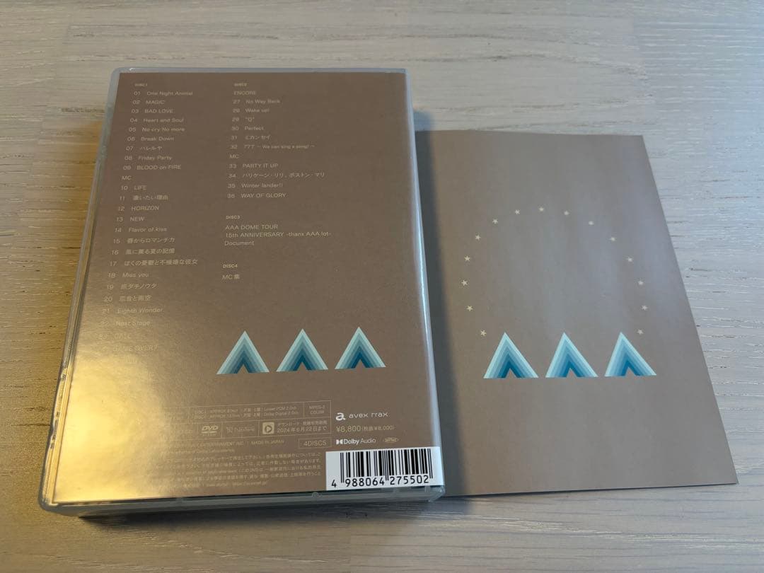 AAA 15th ANNIVERSARY thanx AAA lot 2点セット