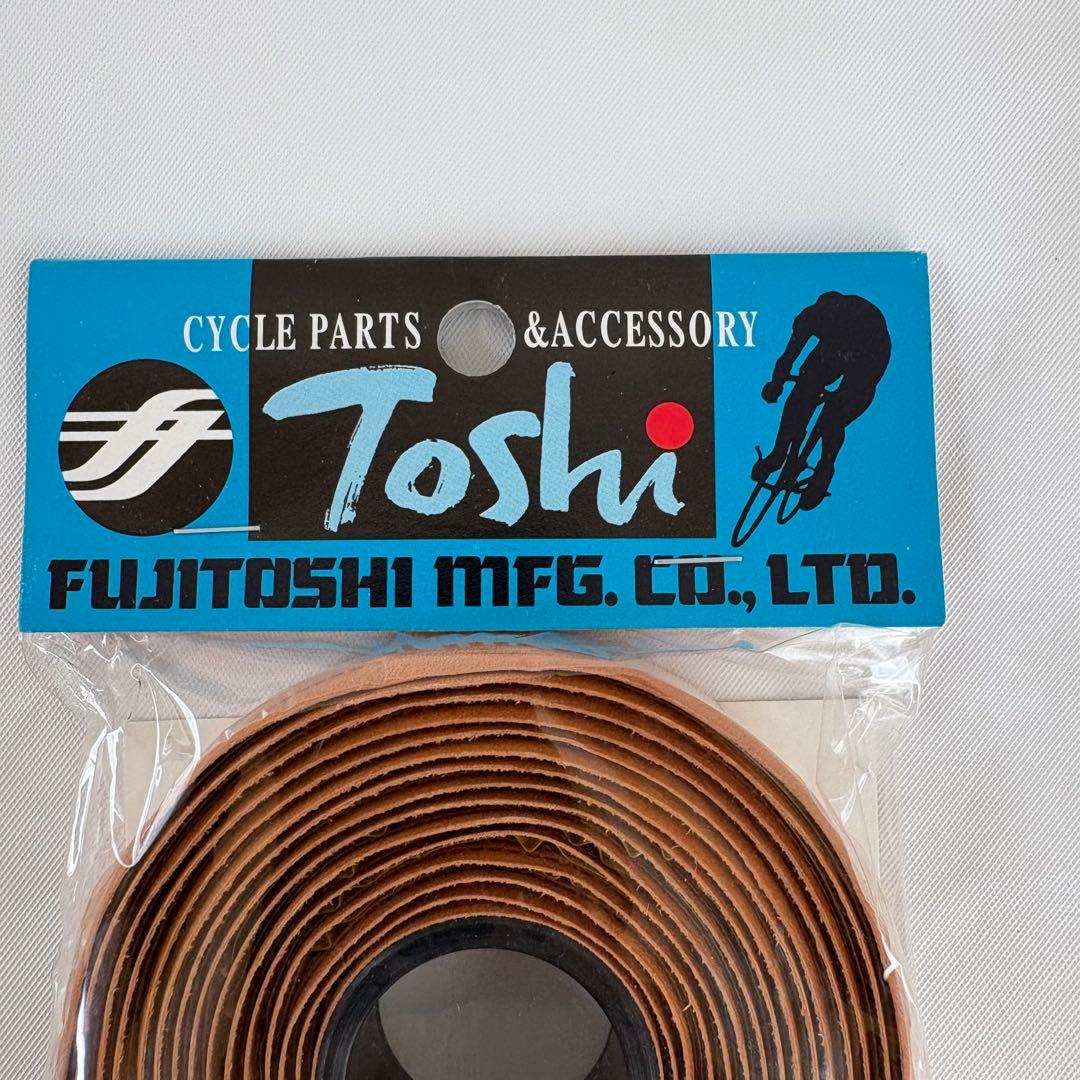 FUJITOSHI 235革巻きバーテープ ブラウン 茶