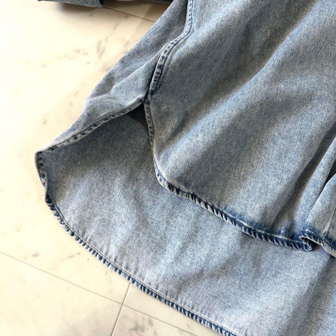 極美品♪タケオキクチ ビックデニムシャツ オーバーサイズシャツ ゆったり