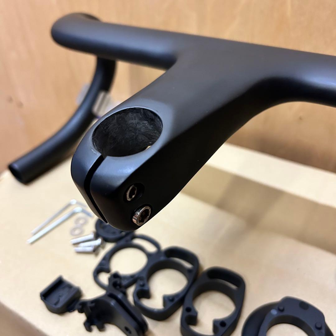 380×120mm KOCEVLO一体型カーボンハンドルマットブラック