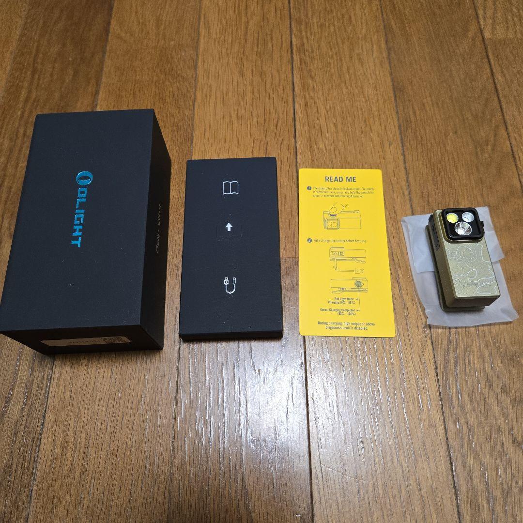 OLIGHT Oclip Ultra OAL オリーブ トポ オーライト美品