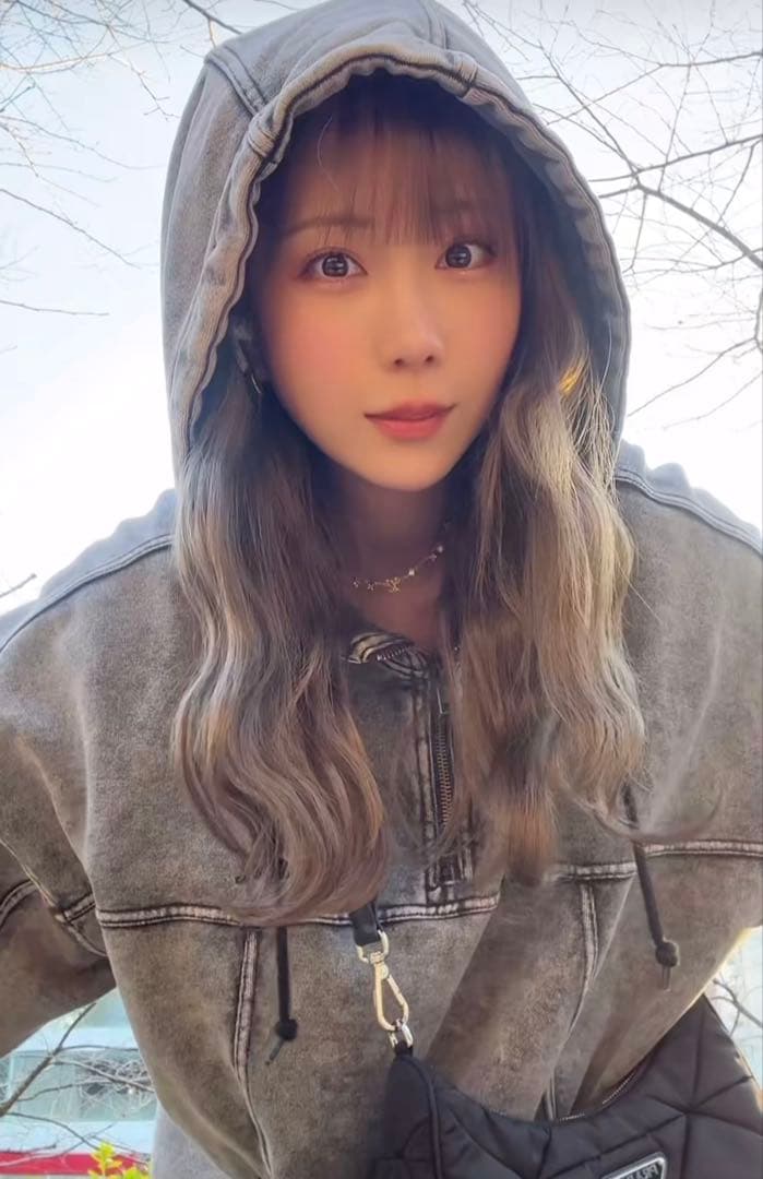 【美品】X-girl ACID WASH SWEAT HOODIE M