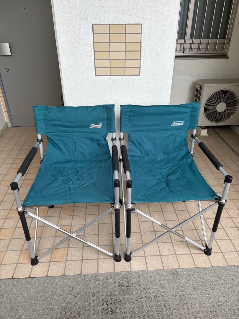 Coleman チェア ターコイズ 3脚セット★バラ売対応可能！