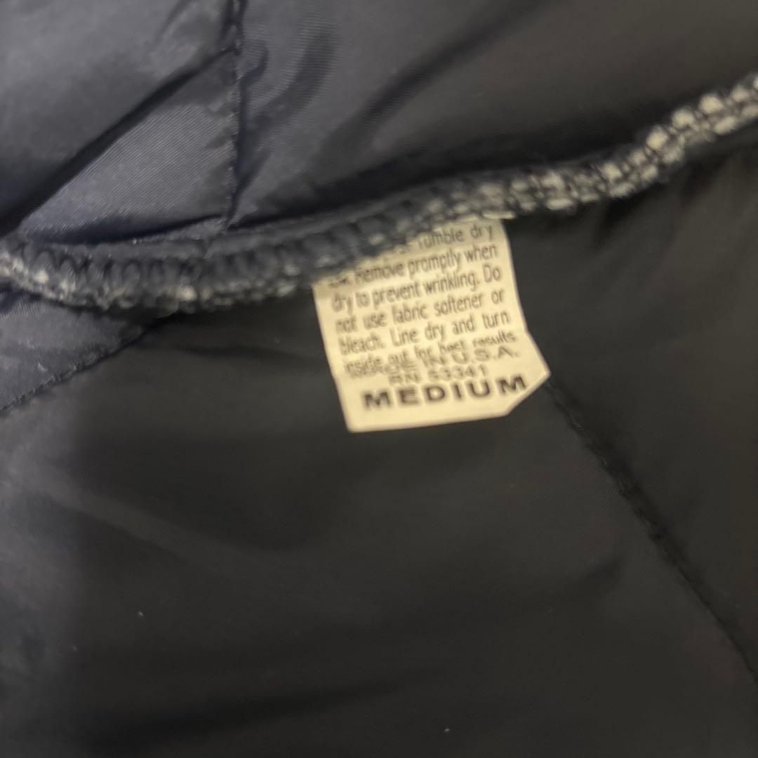 USA製 SNAPNWEAR キルティングベスト　ネイビー M スナップンウェア