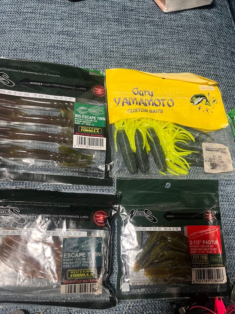 バス釣り引退セット　ジョインテッドクロー　ハスフラット　バス釣りセット