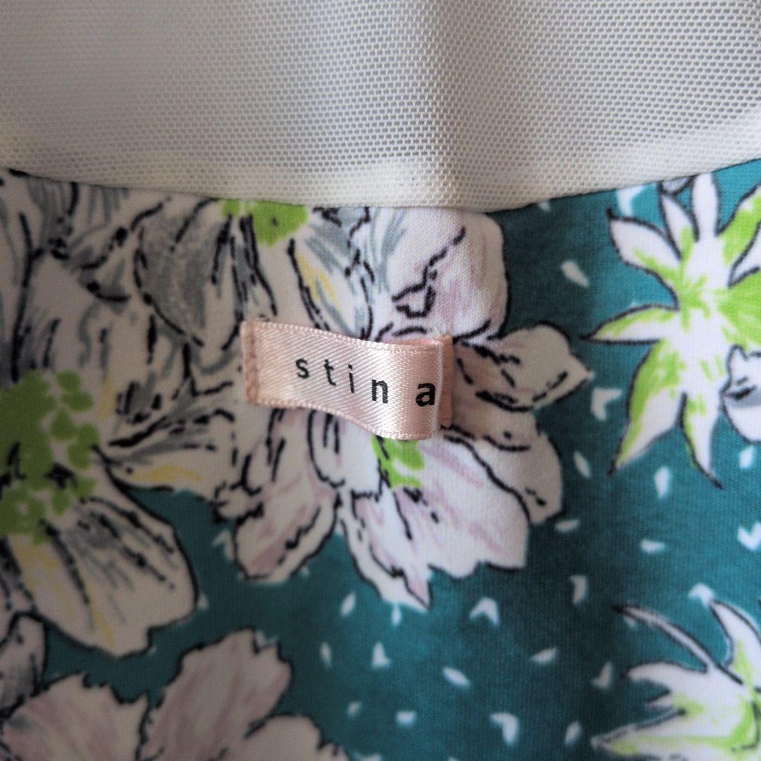 stina バレエレオタード 花柄 長袖