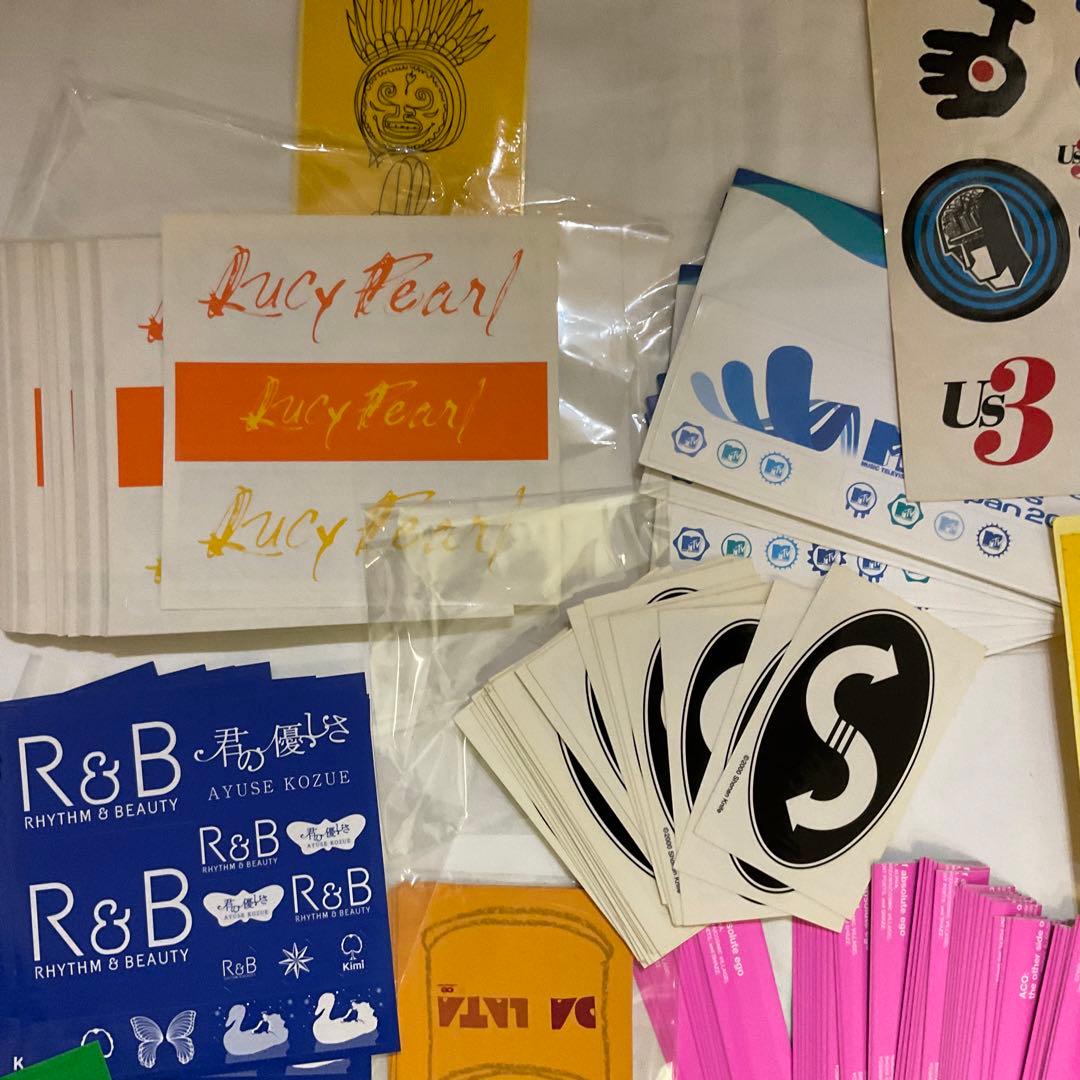 処分　ビンテージ　レコード　CD リリース告知　ステッカー　大量。