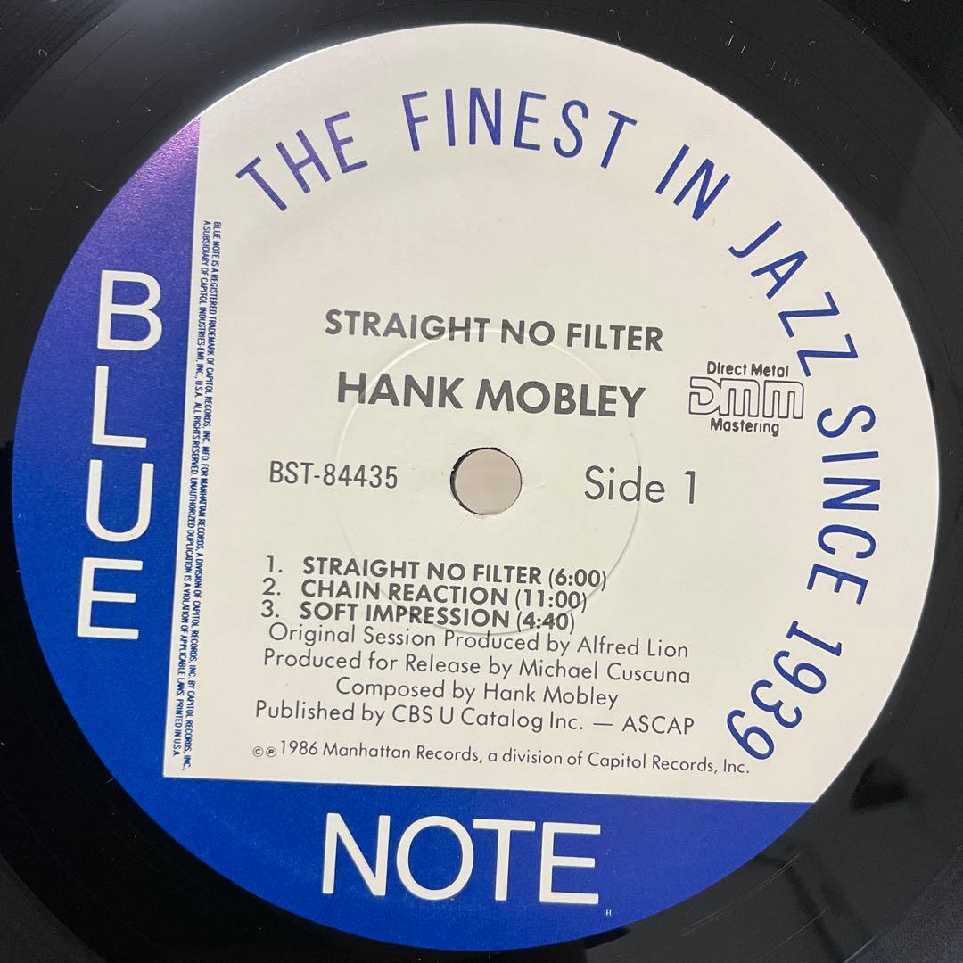 ハンクモブレー　STRAIGHT NO FILTER US盤レコード