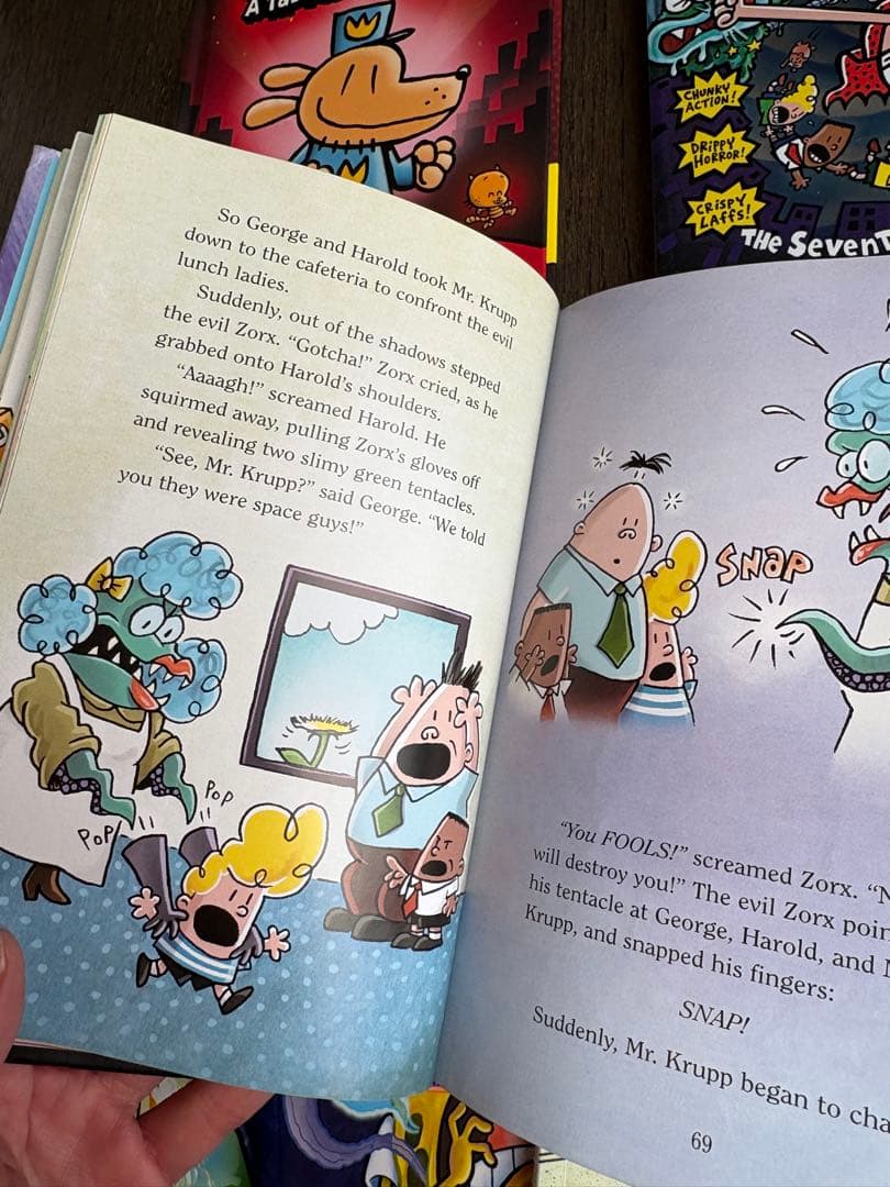 子供用洋書Captain Underpants,SpongeBob Comics