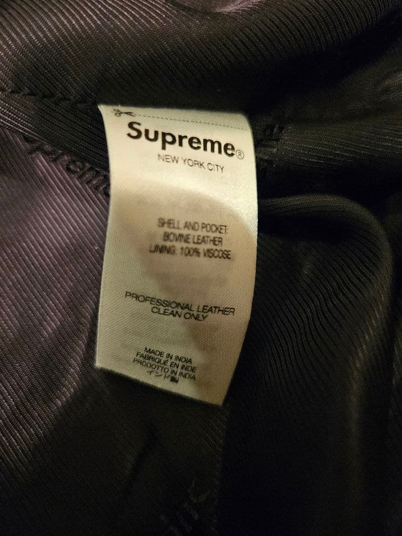 美品XL Supreme Suede Work Jacket \"Black\"